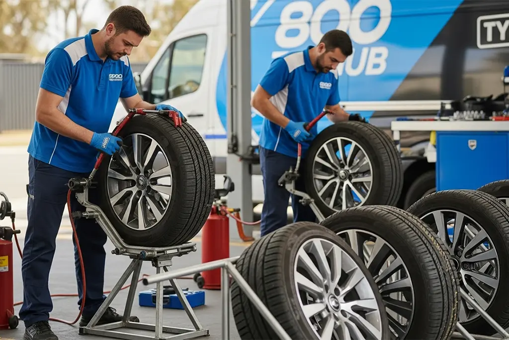 Overview of additional tyre services offered alongside tyre repair in Abu Dhabi
