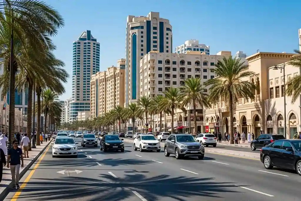 Tyre repair services on King Faisal Street, Sharjah