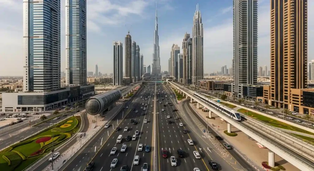 Sheikh Zayed Road, Dubai location covered for professional tyre replacement services