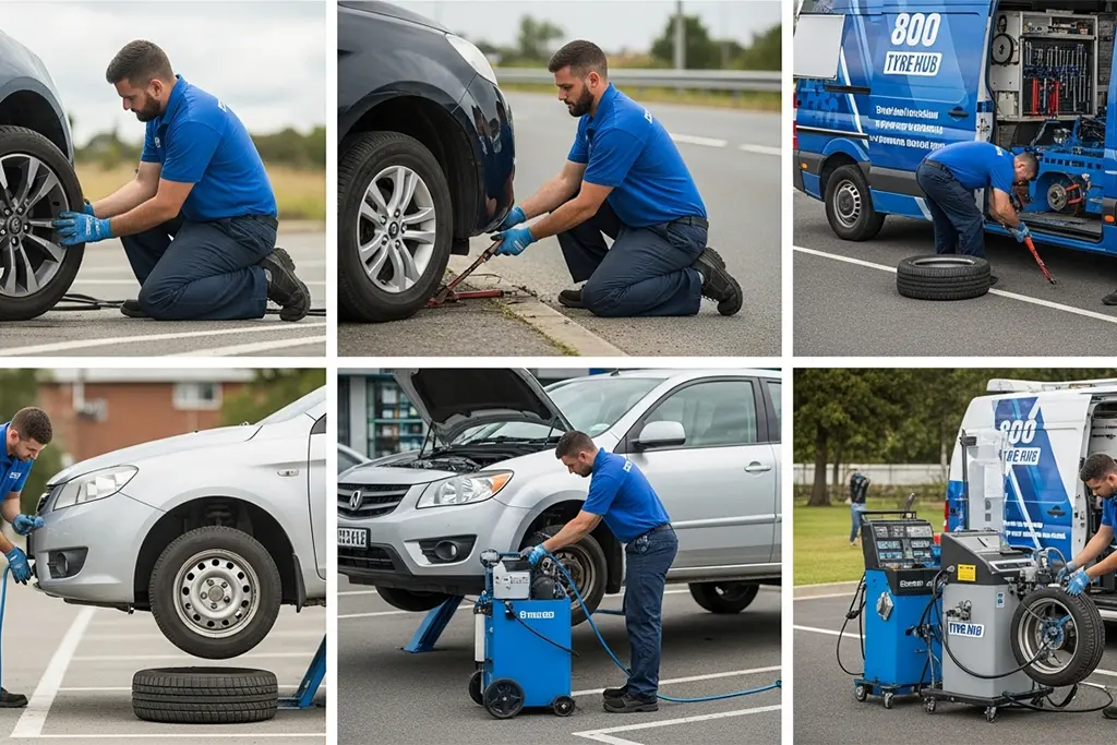 Overview of additional tyre services available alongside roadside tyre repair support