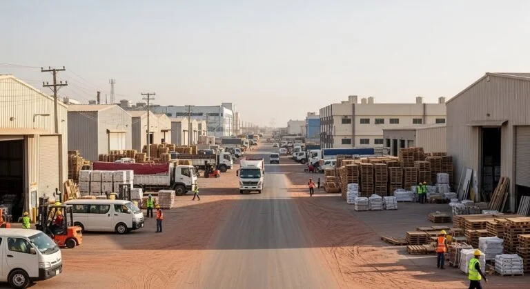 Flat tyre repair services available in the Industrial Area, Ajman